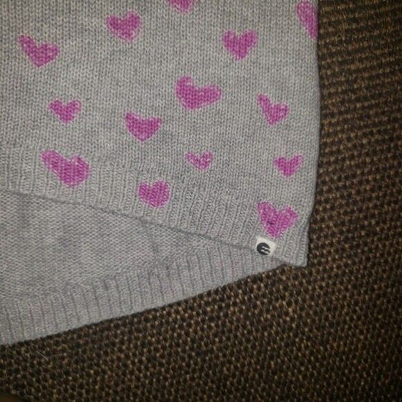 Heart print crewneck sweater - Picture 4 of 8